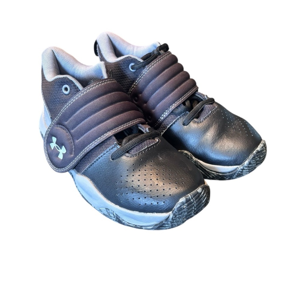 Under Armour Black and White Sneakers with Padded Collar and Midfoot Strap